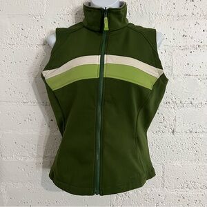 Helly Hansen Womens Athletic Vest M Green Full Zip Outdoor Hiking U12